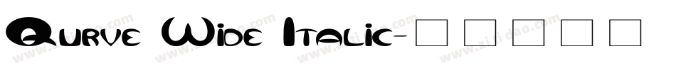 Qurve Wide Italic字体转换
